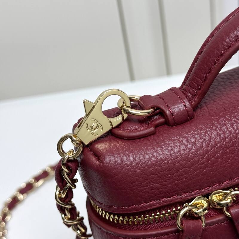 Chanel Vanity Case Burgundy crossbody — 1:1 Replica