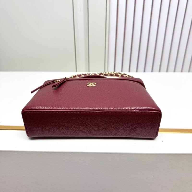 Chanel Vanity Case Burgundy crossbody — 1:1 Replica