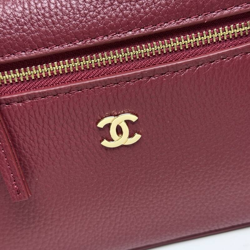 Chanel Vanity Case Burgundy crossbody — 1:1 Replica