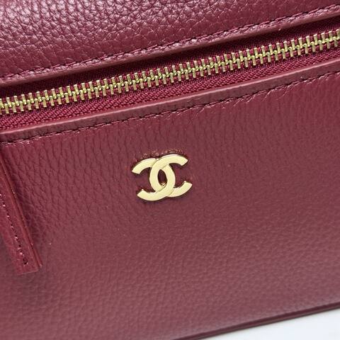 Chanel Vanity Case Burgundy crossbody 1 1 Replica