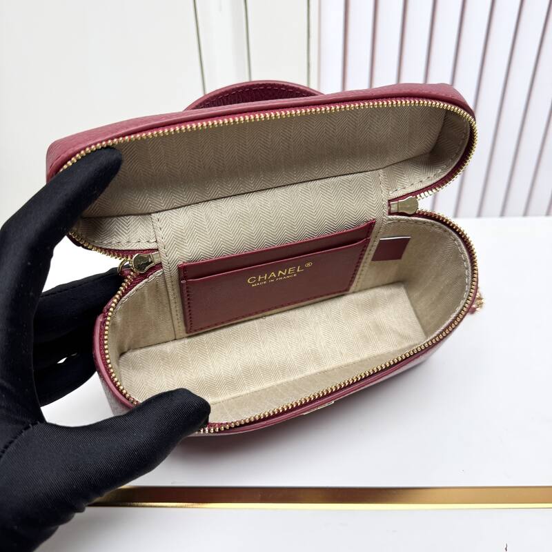 Chanel Vanity Case Burgundy crossbody — 1:1 Replica