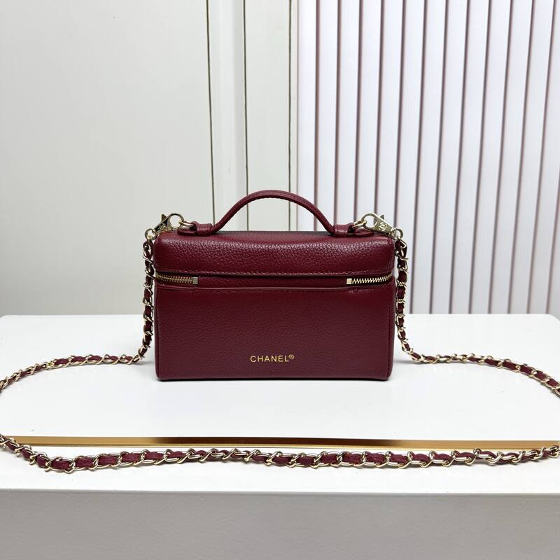 Chanel Vanity Case Burgundy crossbody — 1:1 Replica
