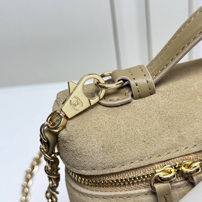 Chanel Beige suede crossbody — AAA Quality Replica