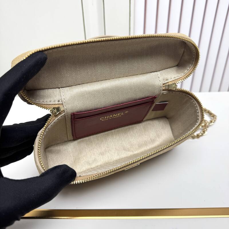 Chanel Beige suede crossbody — AAA Quality Replica