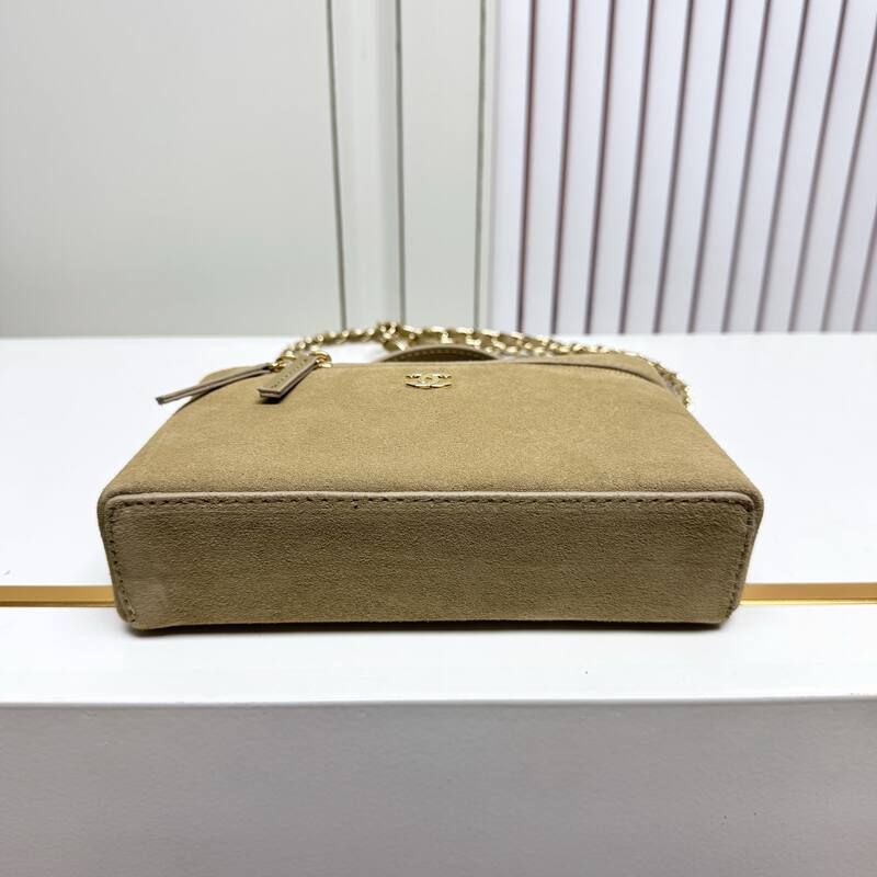 Chanel Beige suede crossbody — AAA Quality Replica