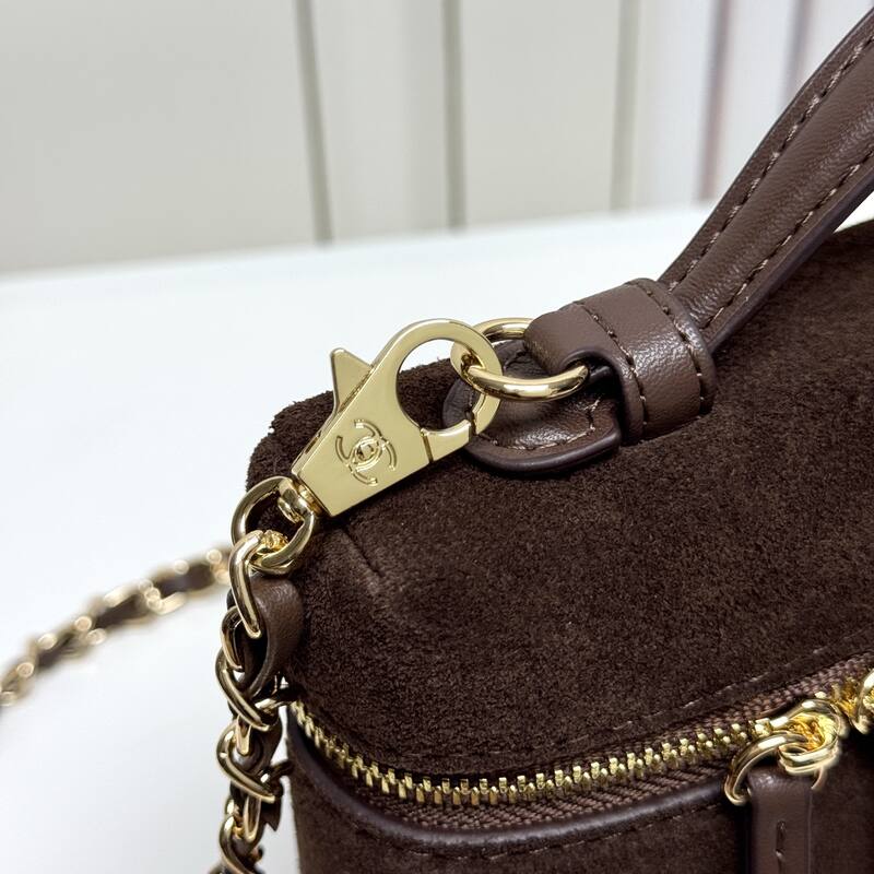 Chanel Brown suede crossbody — AAA Quality Replica