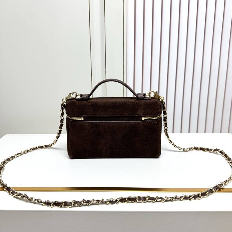 Chanel Brown suede crossbody — AAA Quality Replica