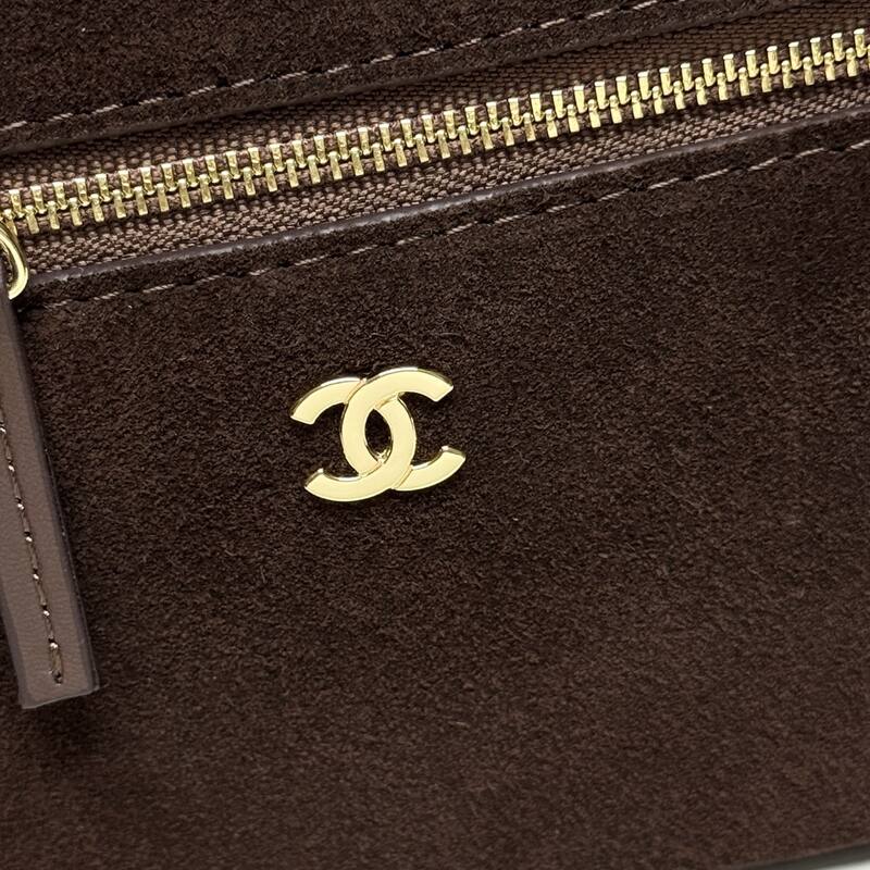 Chanel Brown suede crossbody — AAA Quality Replica