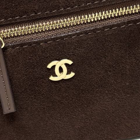 Chanel Brown suede crossbody AAA Quality Replica