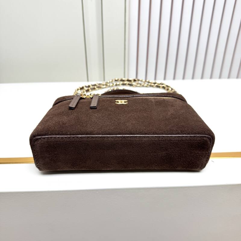 Chanel Brown suede crossbody — AAA Quality Replica