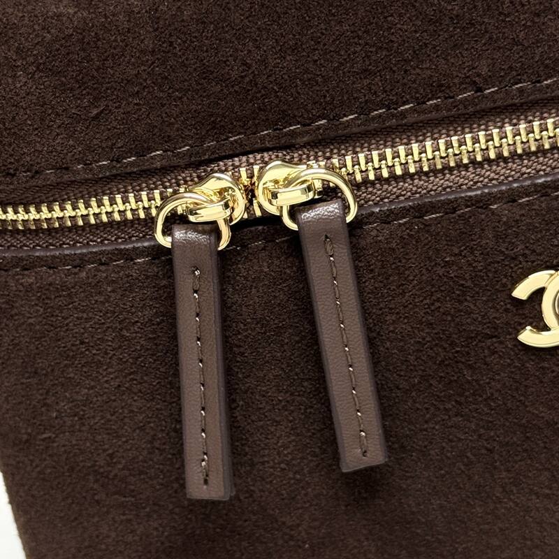 Chanel Brown suede crossbody — AAA Quality Replica