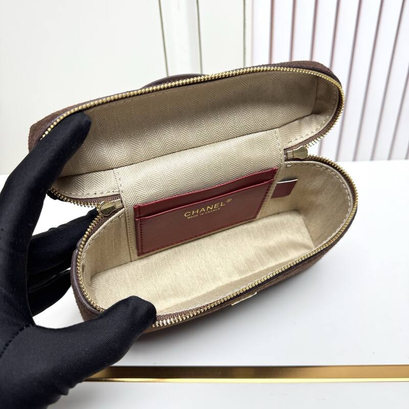 Chanel Brown suede crossbody — AAA Quality Replica