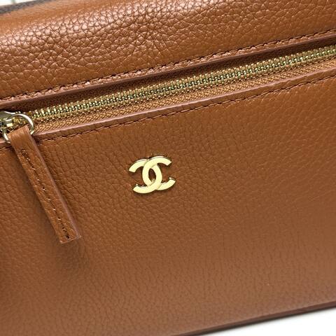 Chanel Vanity Case Brown crossbody Top Quality Replica