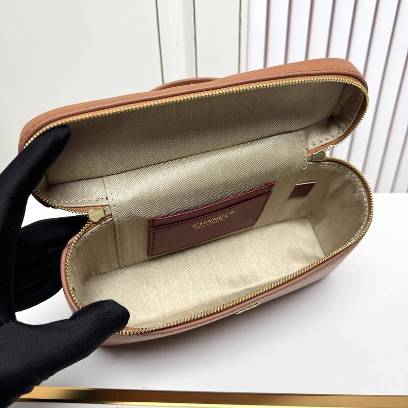 Chanel Vanity Case Brown crossbody — Top Quality Replica