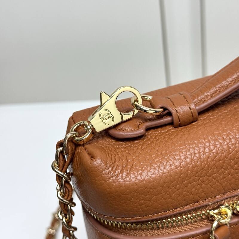 Chanel Vanity Case Brown crossbody — Top Quality Replica