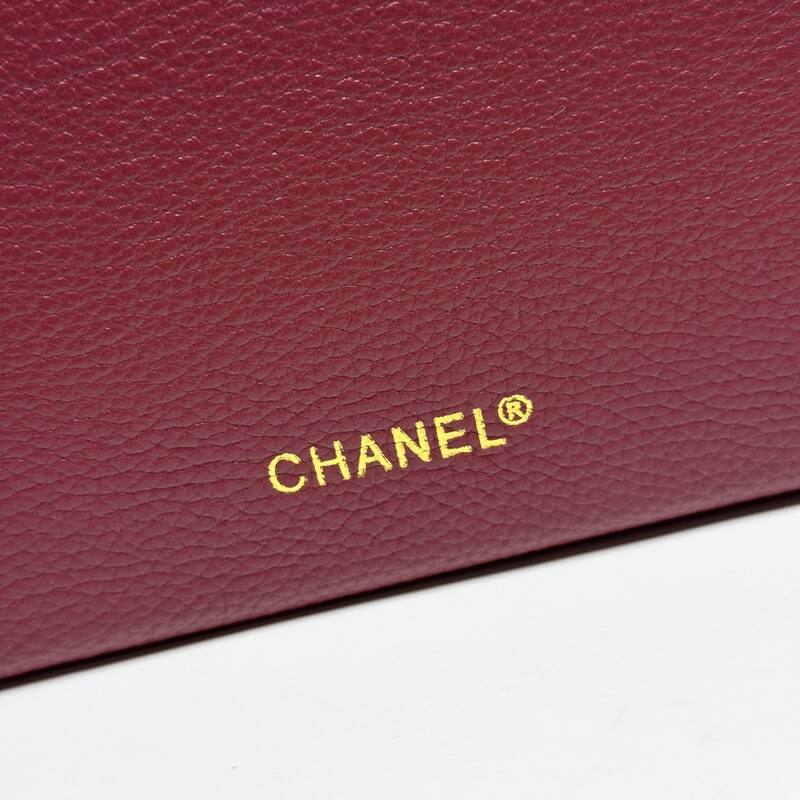 Chanel Vanity Case Burgundy crossbody — Premium Replica