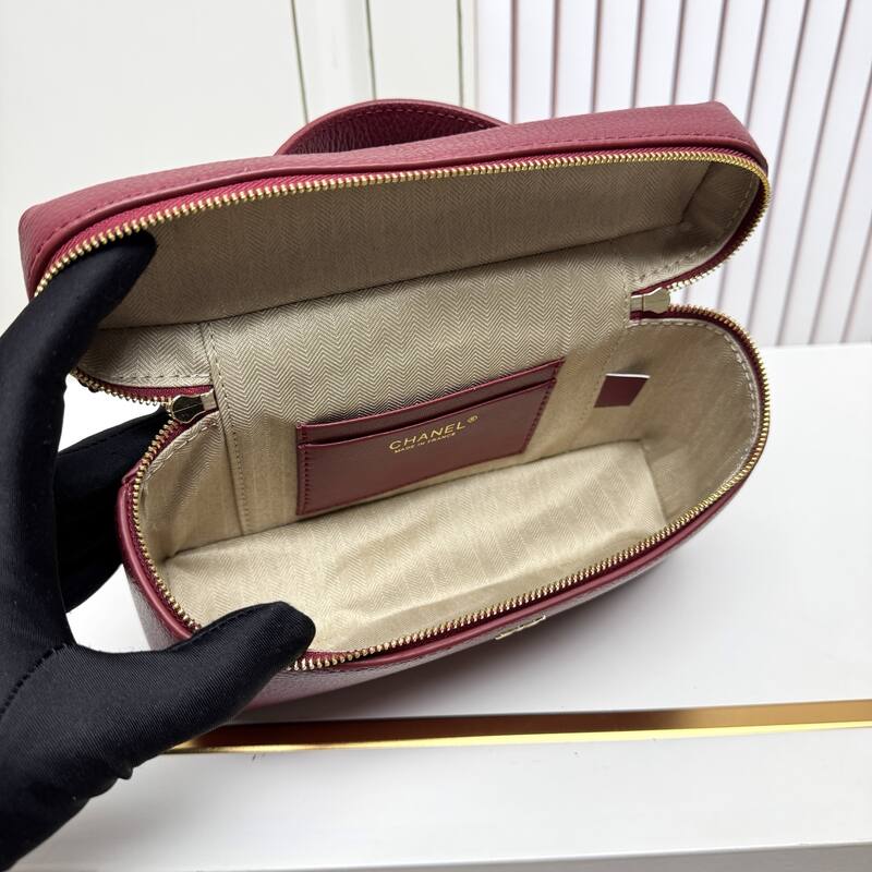 Chanel Vanity Case Burgundy crossbody — Premium Replica