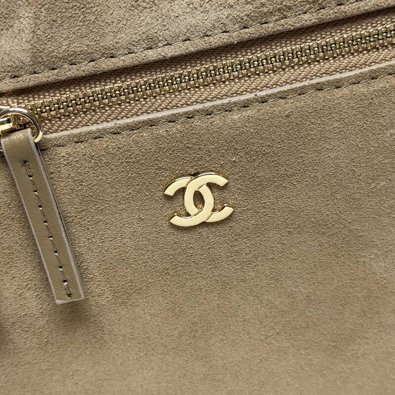 Chanel Beige suede crossbody — Top Quality Replica