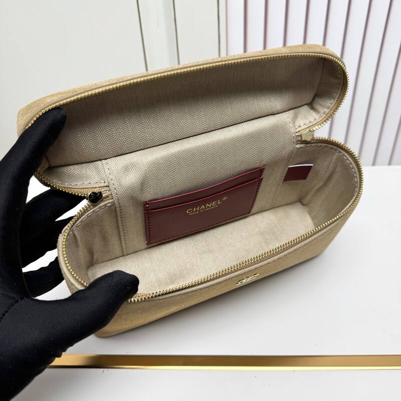 Chanel Beige suede crossbody — Top Quality Replica