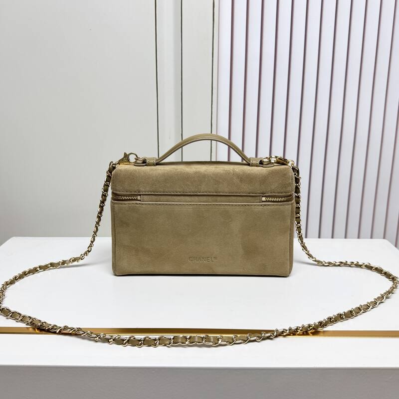 Chanel Beige suede crossbody — Top Quality Replica