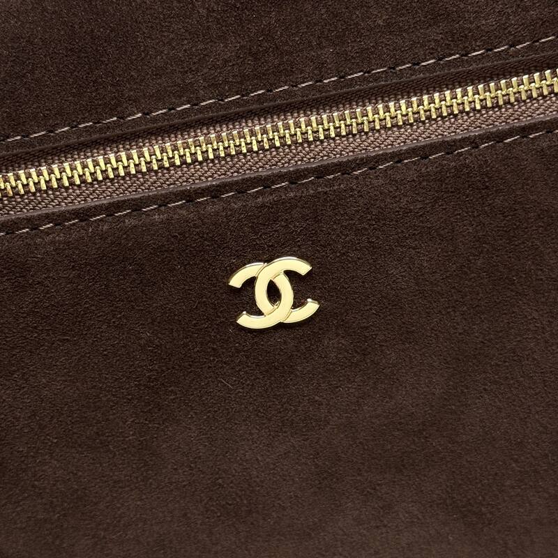Chanel Brown suede crossbody — Top Quality Replica