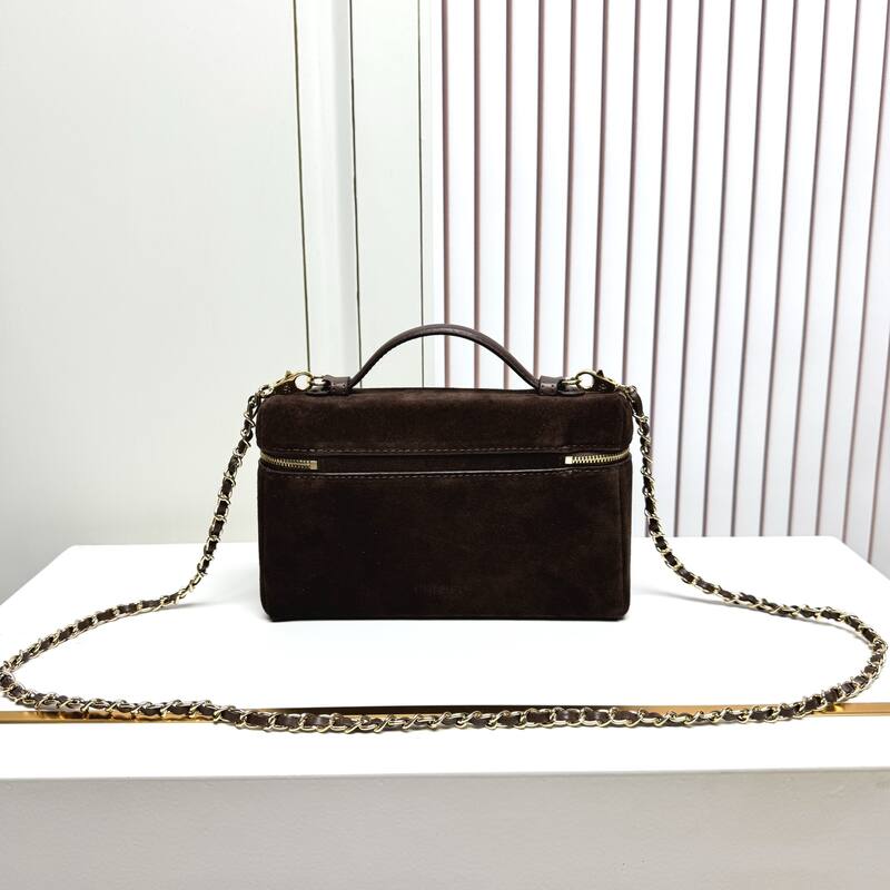 Chanel Brown suede crossbody — Top Quality Replica