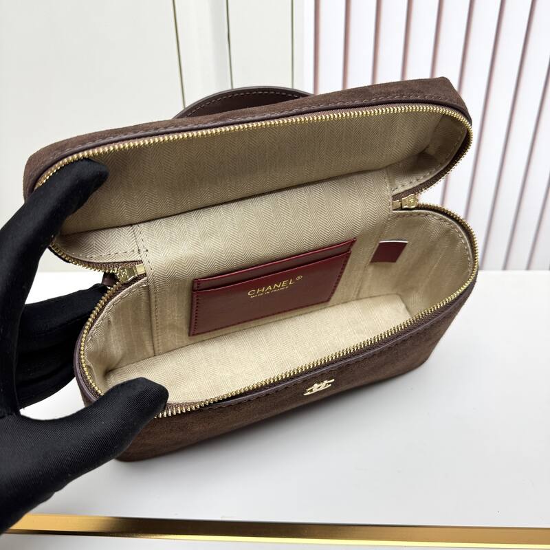 Chanel Brown suede crossbody — Top Quality Replica