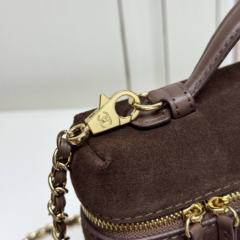 Chanel Brown suede crossbody — Top Quality Replica