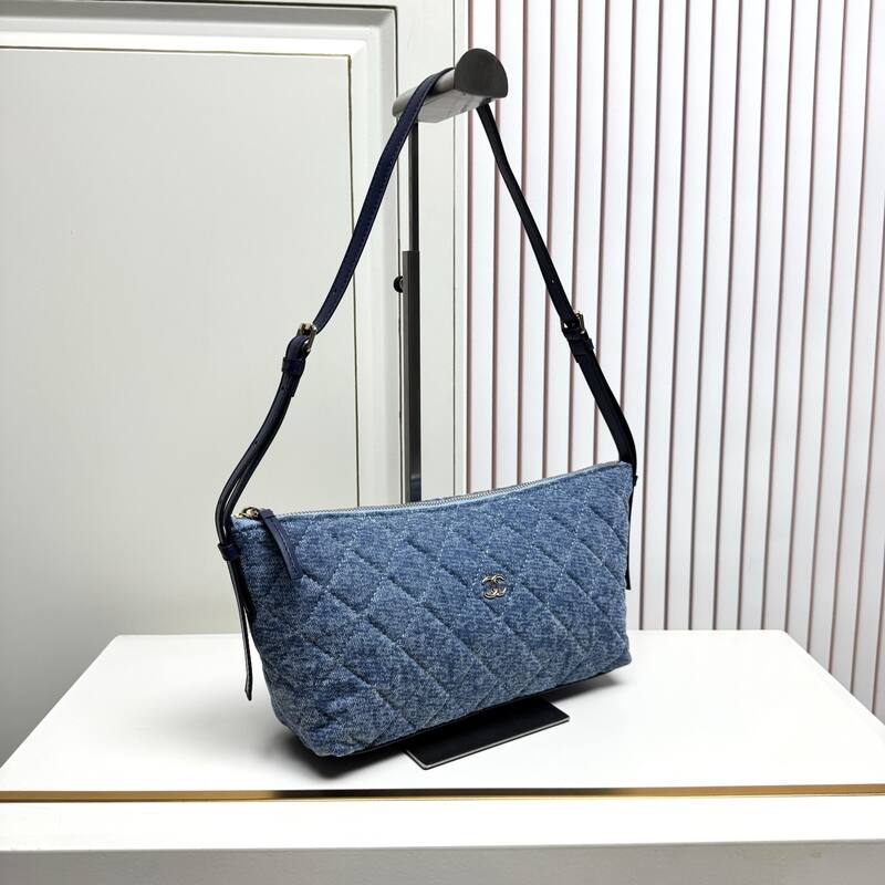 Chanel Blue denim shoulder — AAA Quality Replica
