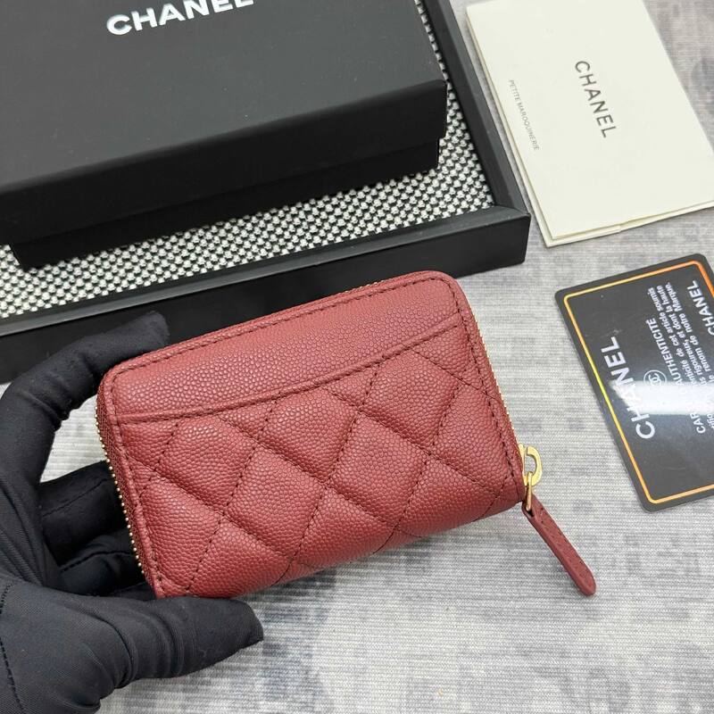 Chanel Burgundy caviar everyday — Premium Replica