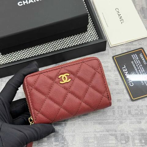 Chanel Burgundy caviar everyday Premium Replica