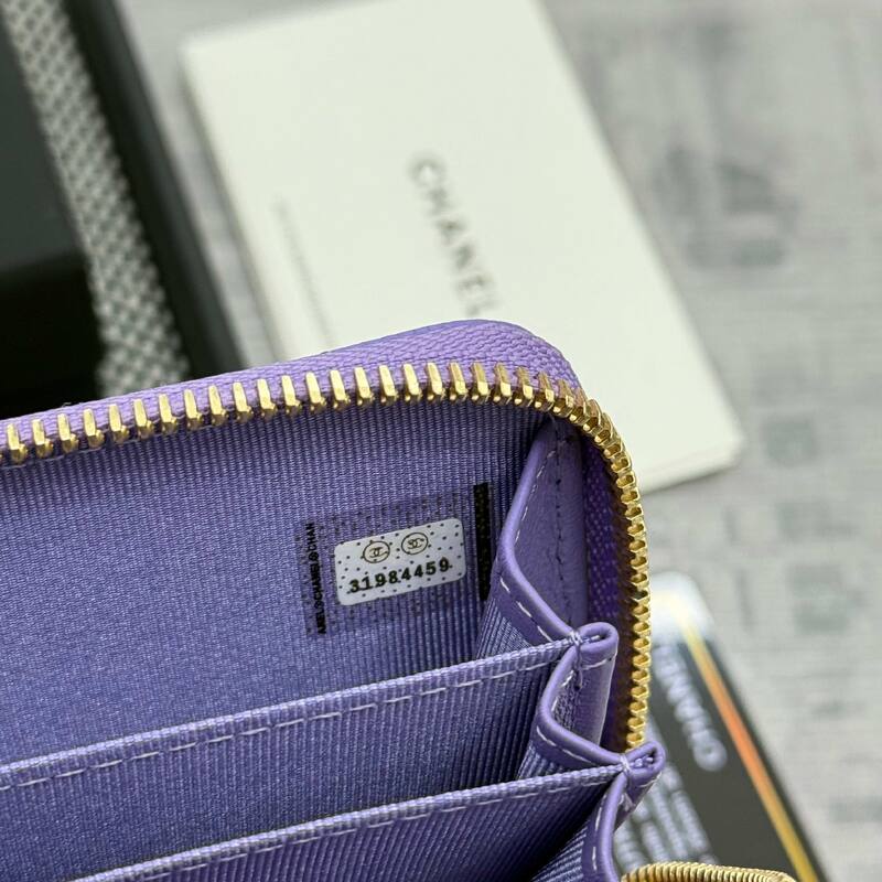 Chanel Purple caviar leather everyday — Top Quality Replica