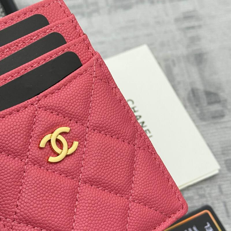 Chanel Pink card holder — Top Quality Replica