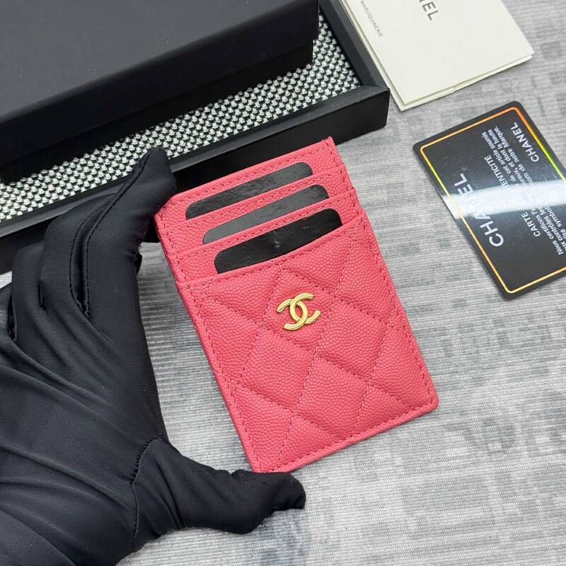 Chanel Pink card holder — Top Quality Replica