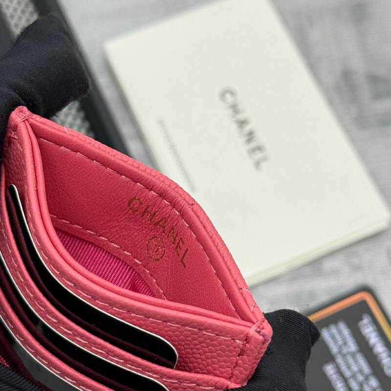 Chanel Pink card holder — Top Quality Replica