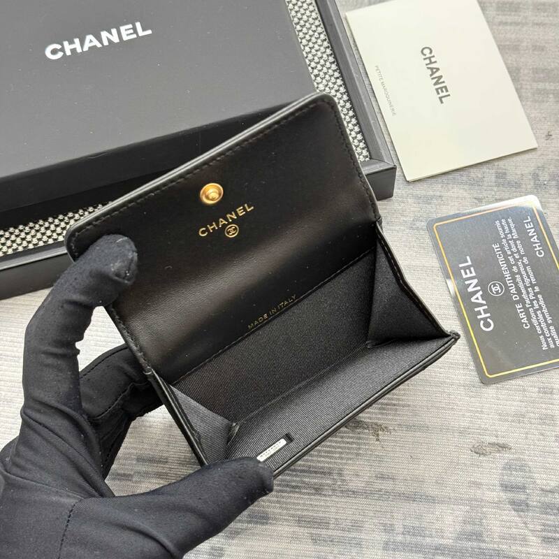 Chanel Boy Black 11x8 wallet — 1:1 Replica