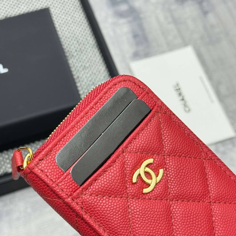 Chanel Red caviar leather everyday — Premium Replica
