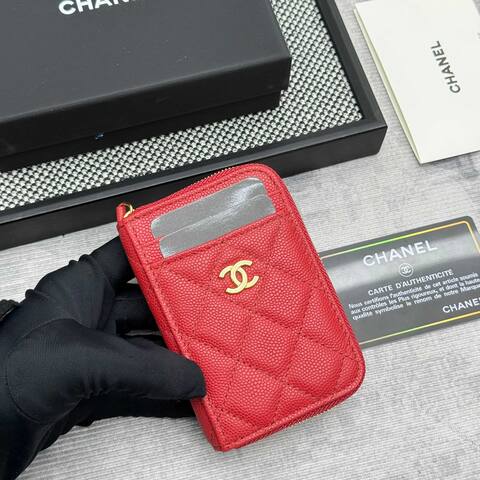 Chanel Red caviar leather everyday Premium Replica
