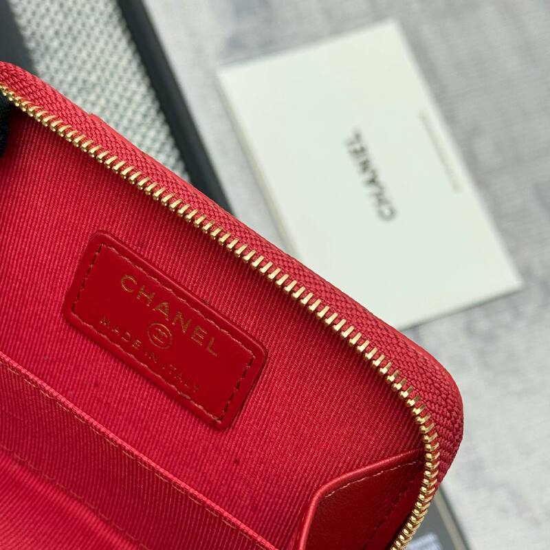 Chanel Red caviar leather everyday — Premium Replica