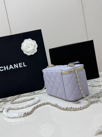 Chanel Light purple mini crossbody 1 1 Replica