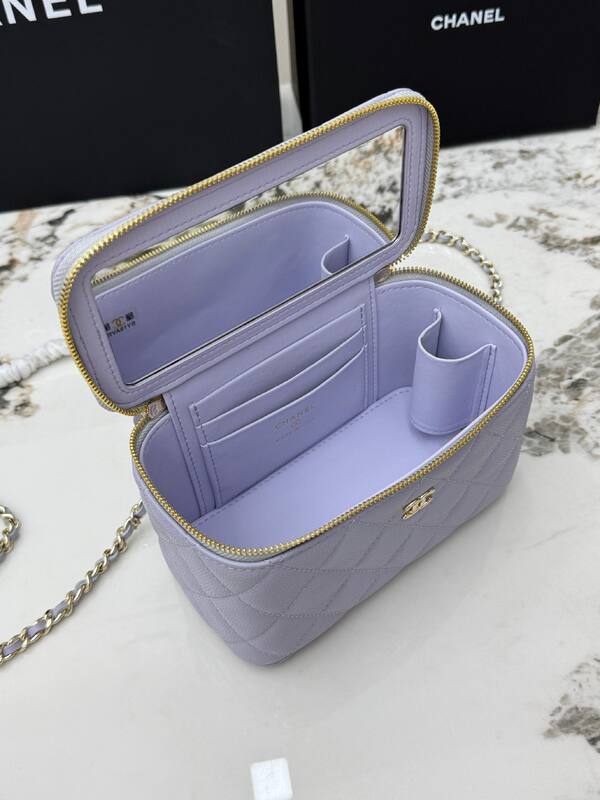 Chanel Light purple mini crossbody — 1:1 Replica