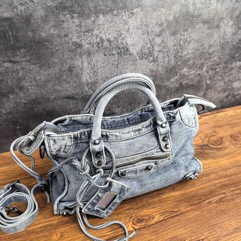Balenciaga City Blue 38x28x15cm shoulder bag Premium Replica