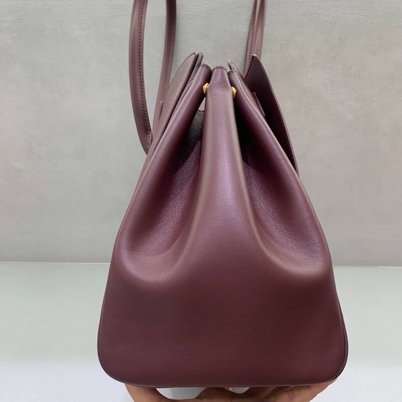 Balenciaga Burgundy leather work — Premium Replica
