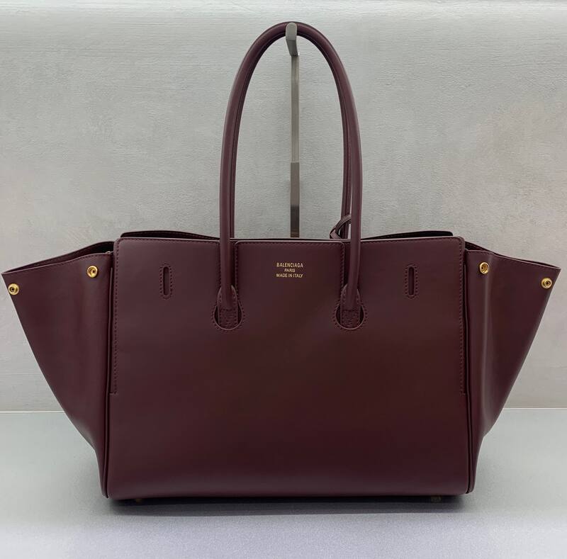Balenciaga Burgundy leather work — Premium Replica