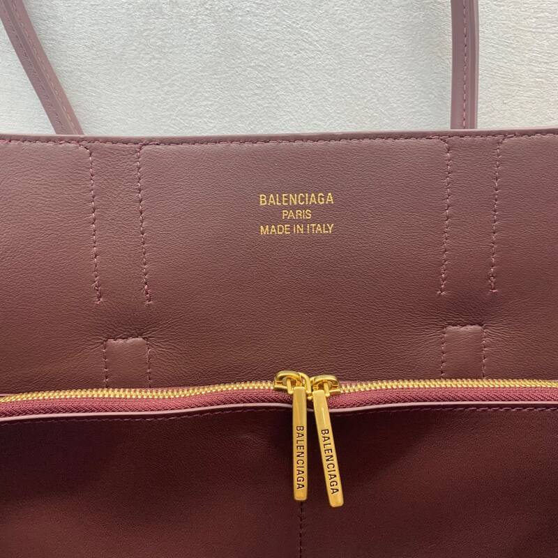 Balenciaga Burgundy leather work — Premium Replica