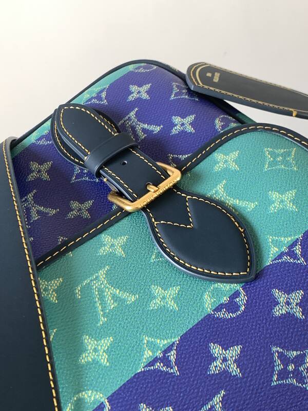 Louis Vuitton M15187 Monogram Heritage Marque Blue Green shoulder — Top Quality Replica