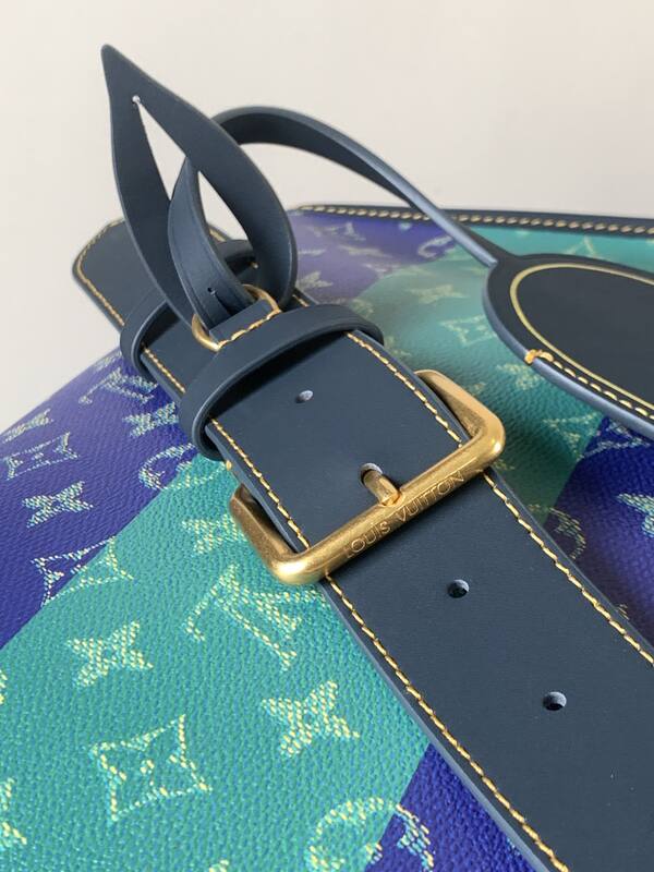 Louis Vuitton M15187 Monogram Heritage Marque Blue Green shoulder — Top Quality Replica