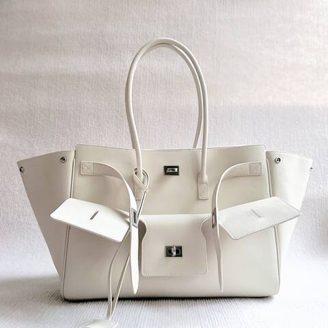 Balenciaga White 30x22x12cm shoulder bag Premium Replica