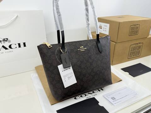 Coach Black 30x22x12cm shoulder bag Top Quality Replica