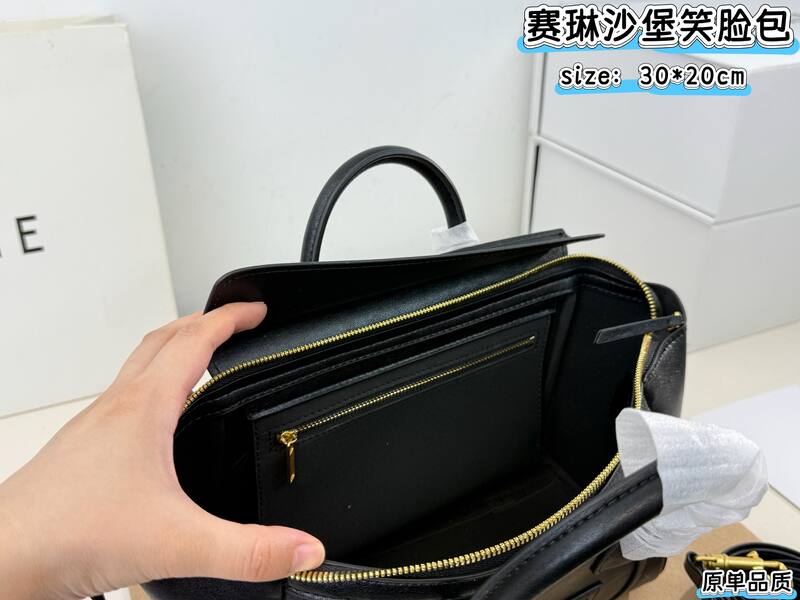 Celine Luggage Black 30x20x15cm handbag handbag — 1:1 Replica